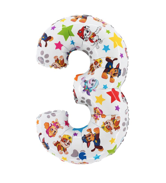 Paw Patrol Zahl - 3